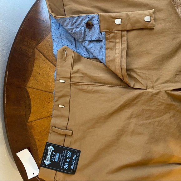 Brand New Murano Men dress pants. Tobacco color. 36x32. Never worn . - Picture 2 of 5